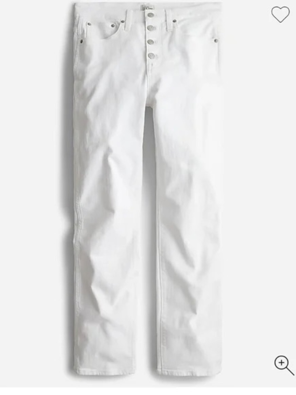 Jordache White Straight-Leg Jeans